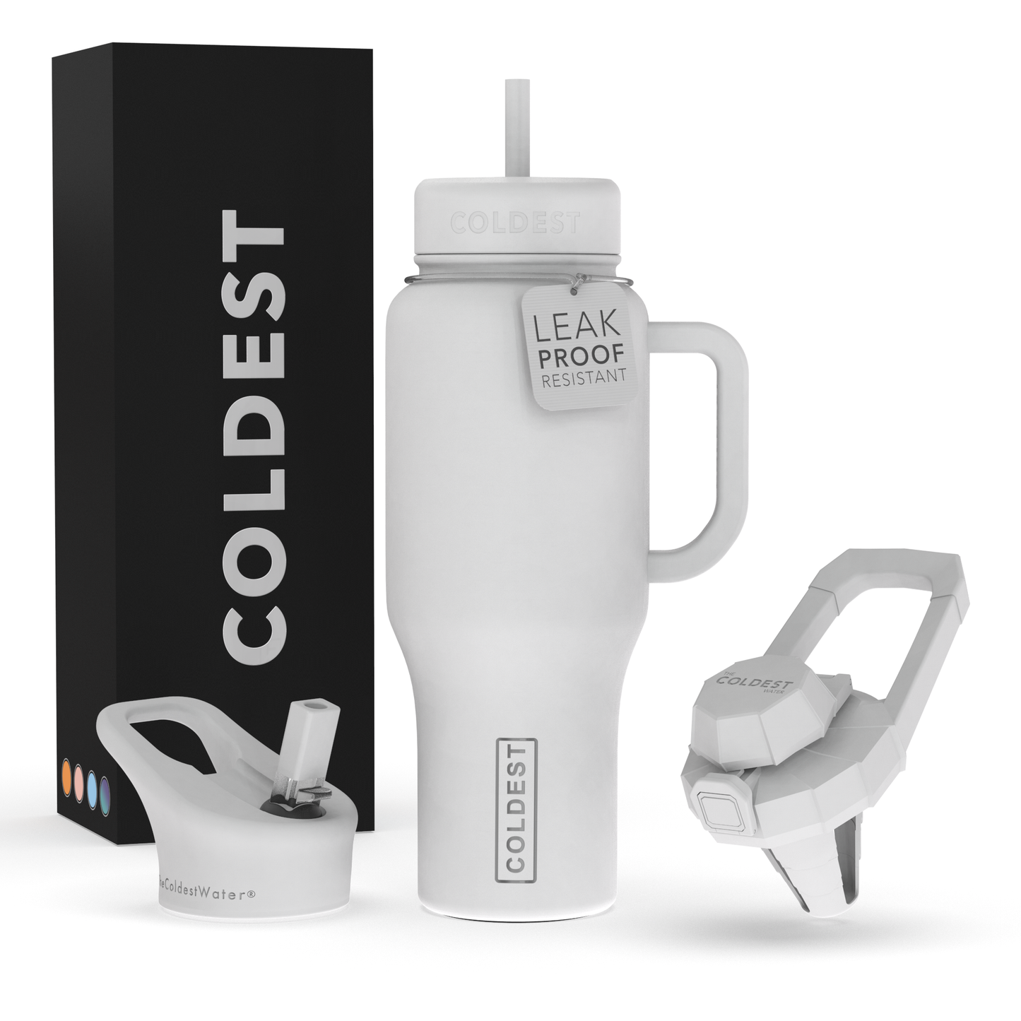Coldest 36oz Hand Bottle - Epic White