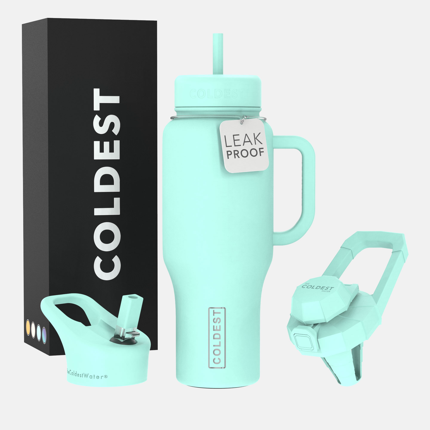Coldest 36oz Hand Bottle - Mint Green