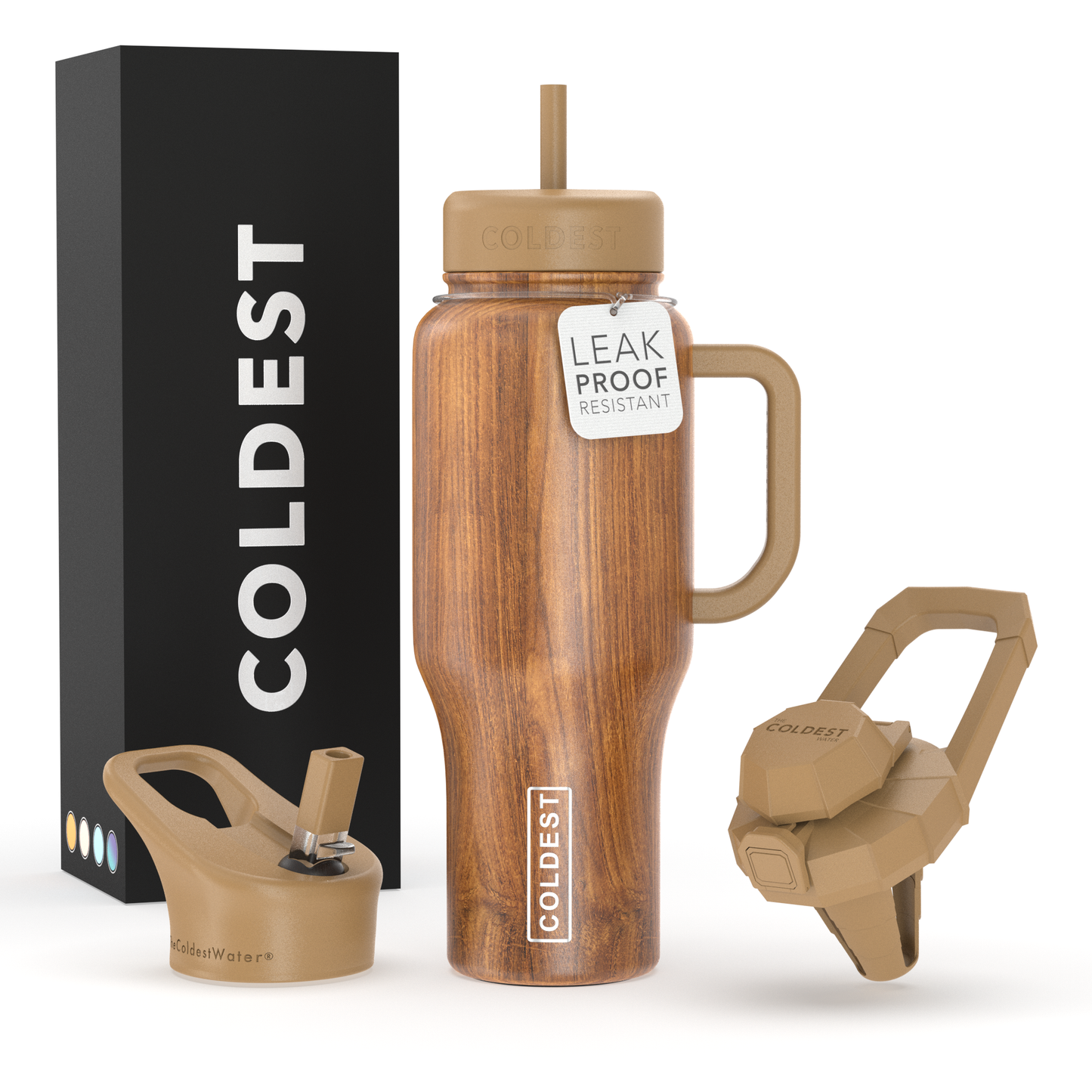Coldest 46oz Hand Bottle - Executive Wood