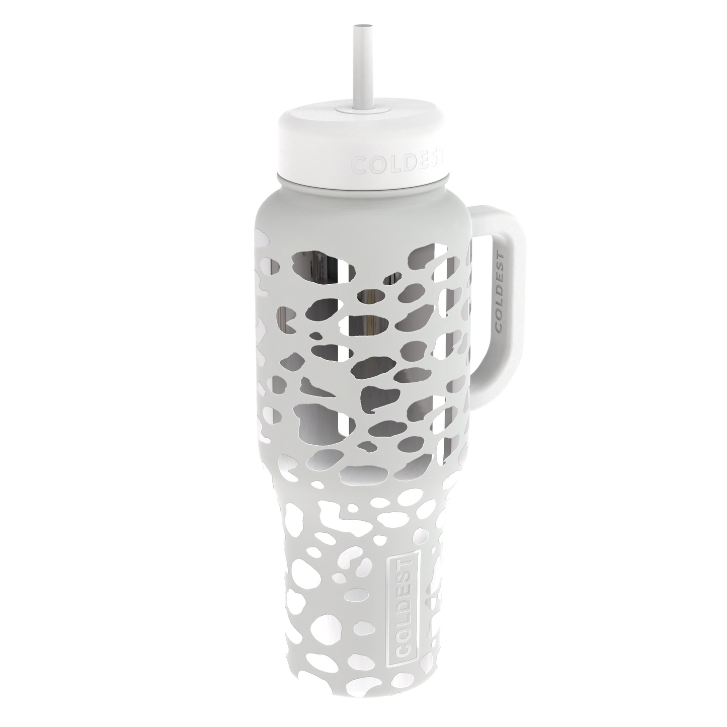 Coldest 36oz Hand Bottle - Silver Leopard