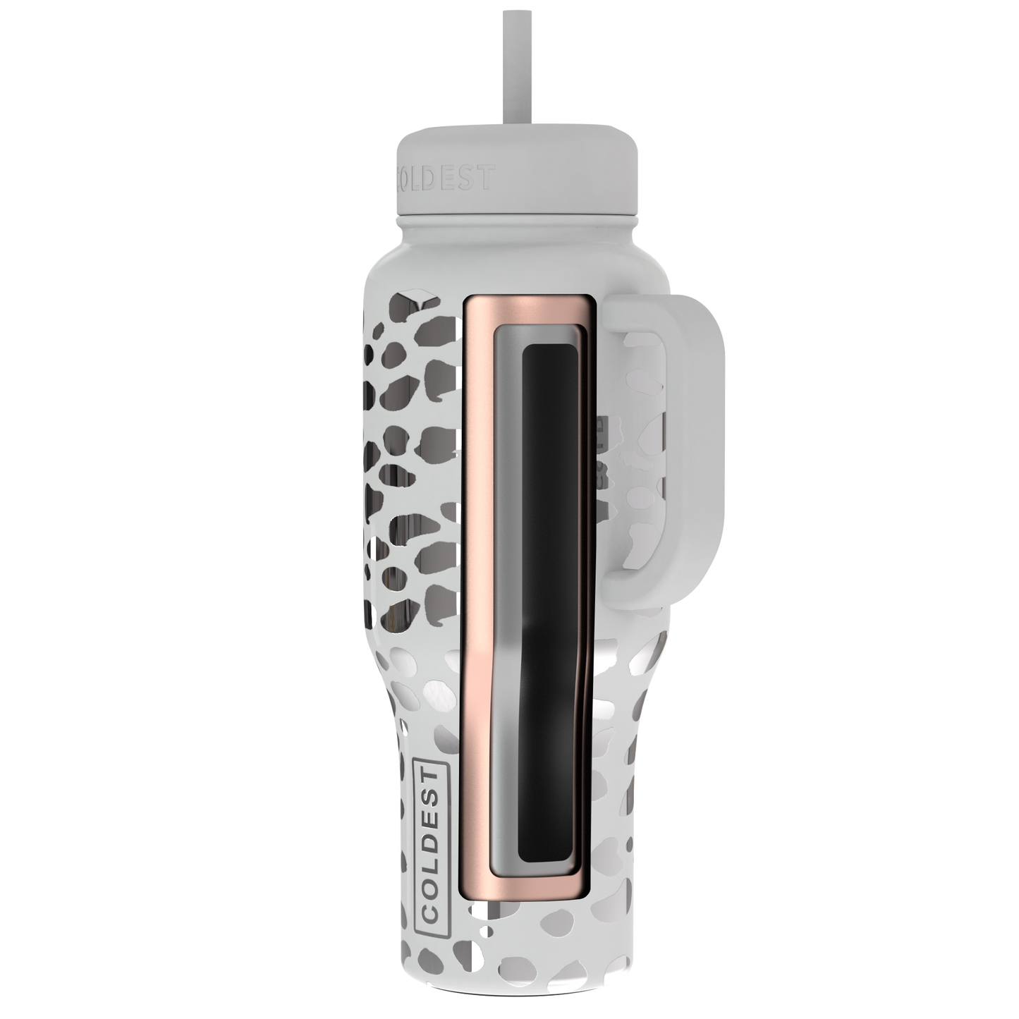 Coldest 36oz Hand Bottle - Silver Leopard